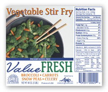 Value Fresh Vege Stir Fry label image